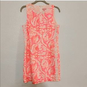 Pink and white LILLY PULLITZER mini dress cotton